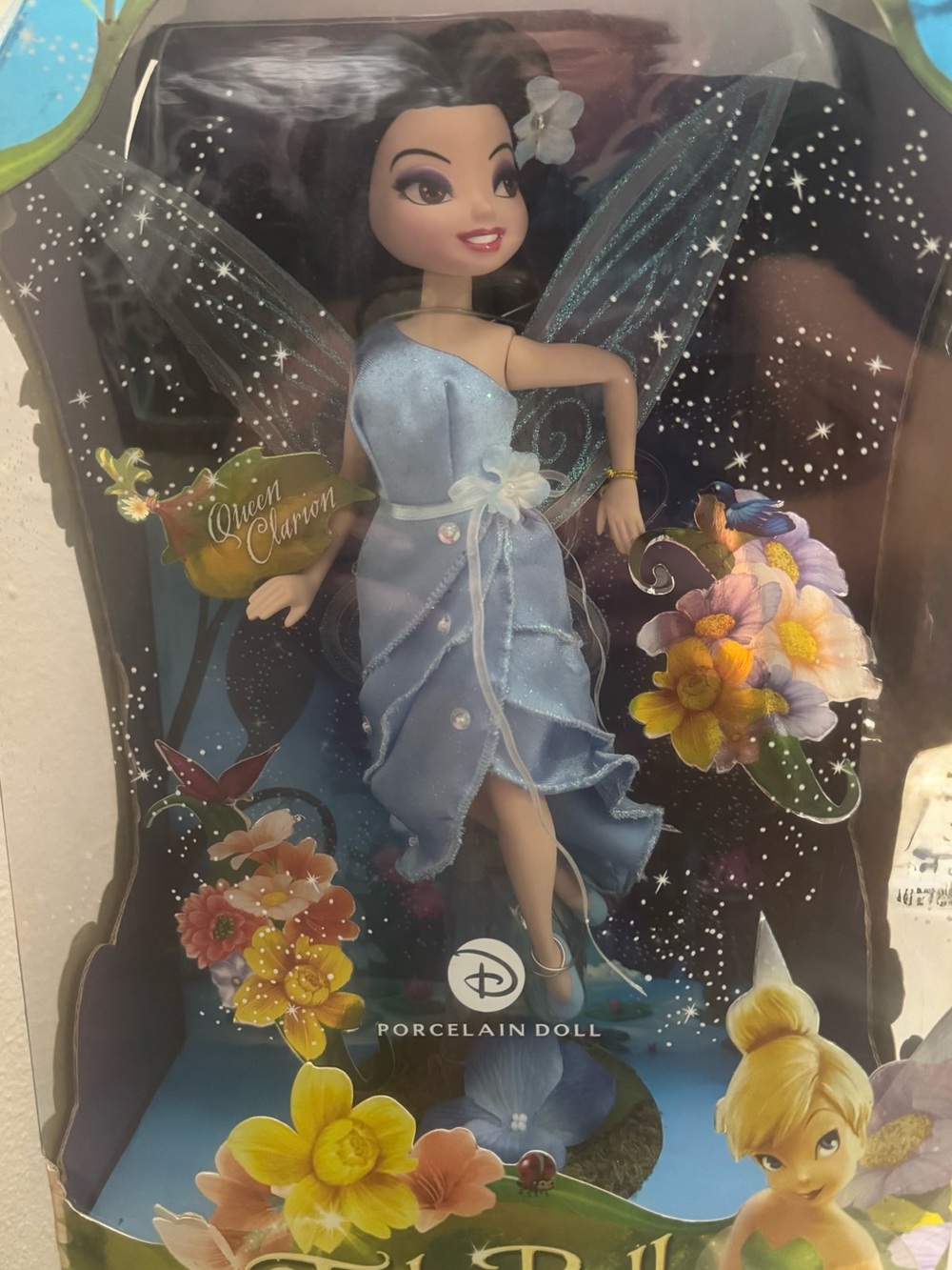 Disney Blue Fairy Queen Porcelain Doll - Tinker Bell Series